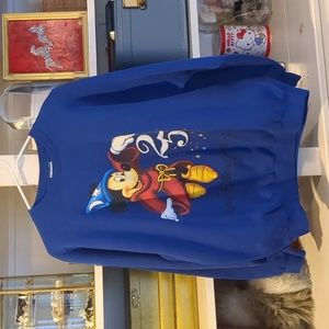90s Vintage Walt Disney World 25th Anniversary Sweatshirt Blue Mickey